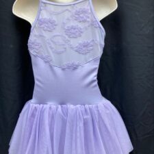 Lavender leotard with tutu style skirt