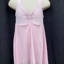 Pale pink leotard with chiffon over skirt