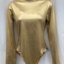 Metallic gold bodysuit