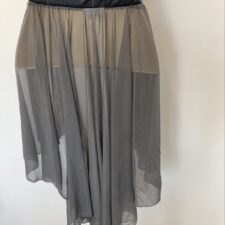 Grey chiffon skirt