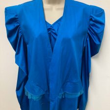 Turquoise leotard with oversized jacket