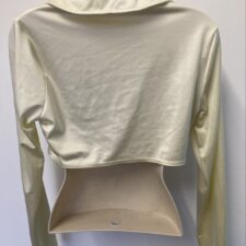 Ivory lycra cropped jacket