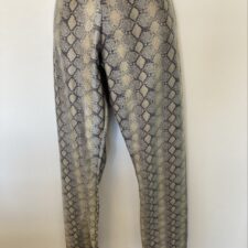Grey snakeskin trousers