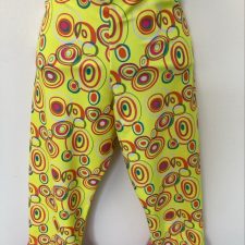 60's pattern trousers and scrunchie