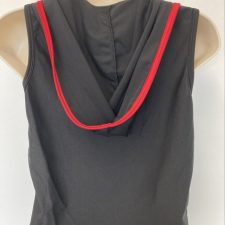 Black and red hooded jacket