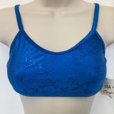 Blue sparkle crop top