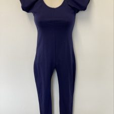 Navy short sleeve catsuit