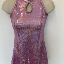 Pink sparkle and metallic long length top