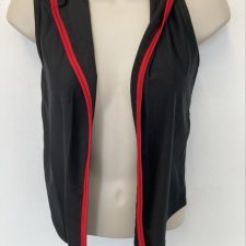 Black and red hooded jacket