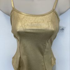 Gold metallic top