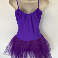 Purple tutu with silver sparkle design