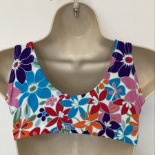 Flower lycra crop top - Bespoke measurement costumes