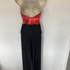 Metallic red and black all-in-one