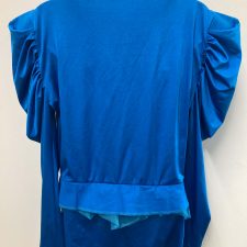 Turquoise leotard with oversized jacket