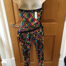 Multi colour sequin top and matching leggings