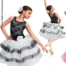 Lace top and layered tutu skirt
