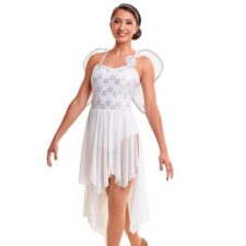 White and silver lyrical with fairy wings