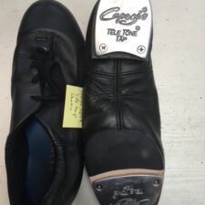 Black Split sole oxford tap shoes