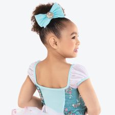 Aqua, pink and white skirted leotard (hairbow included)