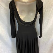 Black low back dress