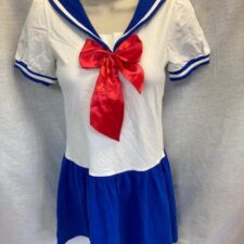 Red, white and blue sailor dress