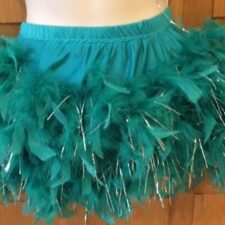 Green feather tutu skirt