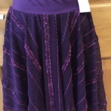 Dark purple skirt with texture detail