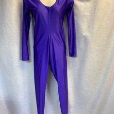 Purple lycra catsuit