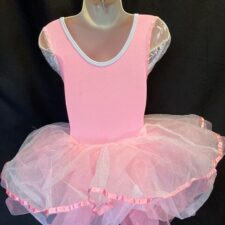 Pink and silver floral tutu