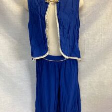 Blue Aladdin/Arabian waistcoat and trousers