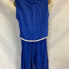 Blue Aladdin/Arabian waistcoat and trousers