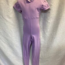 Lilac cotton catsuit with cap sleeve - Bespoke measurement costumes