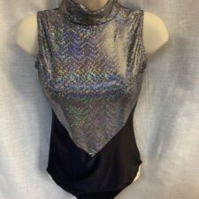 Black and holographic leotard