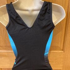 Blue and black ombre leotard