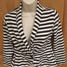 Black and white striped jacket