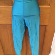 Turquoise lycra leggings