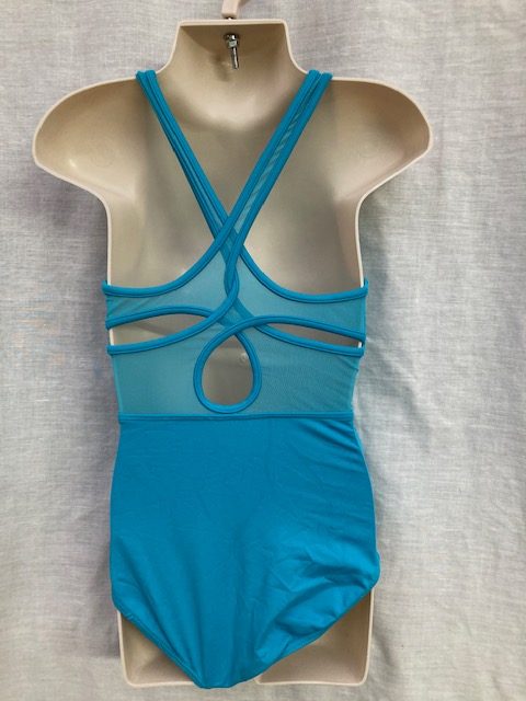 Leotard with floral mesh insert - Suite 109