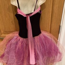 Purple velvet and ombre tutu with flowers