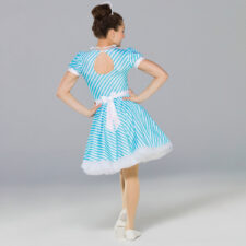 Turquoise and white stripe maid / waitress costume