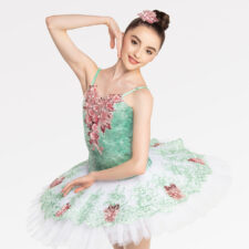 Mint green and dusty rose sequin pancake tutu