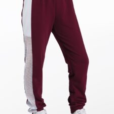White striped track suit trousers