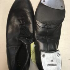 Black Split sole oxford tap shoes