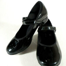 Black patent Mary Jane tap shoes