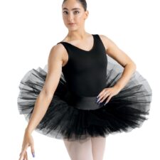 Seven Layer black practice tutu with attached briefs