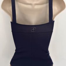 Navy leotard with squared back