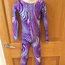 Purple and pink swirl catsuit - Bespoke Measurement Costumes