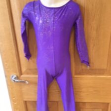 Purple sparkle catsuit - Bespoke Measurement Costumes