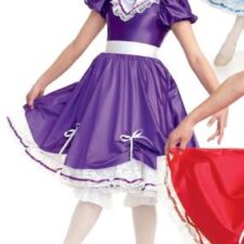 Lilac satin character dress