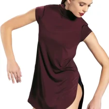 Purple high neck over dress (undergarment needed)