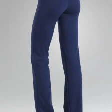 Black lycra flared trousers